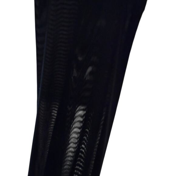 90s Charlotte Russe Black Sheer Deep V Lace Bodice Long Sleeve 2X (Modern Large) - Picture 4 of 5